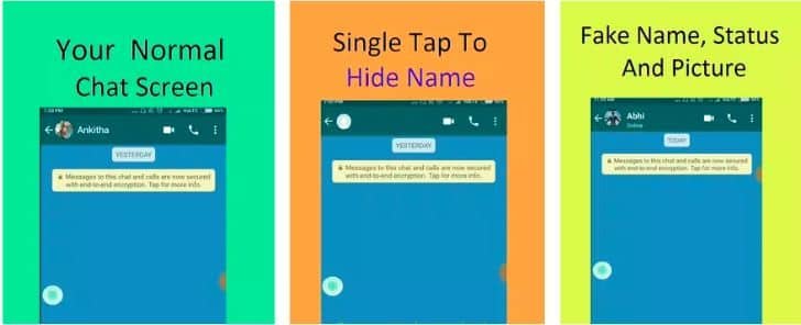 اخفاء الاسم على واتساب اخفاء الاسم على واتساب