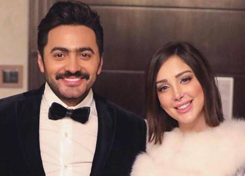 حقيقة انفصال تامر وبسمة حقيقة انفصال تامر وبسمة